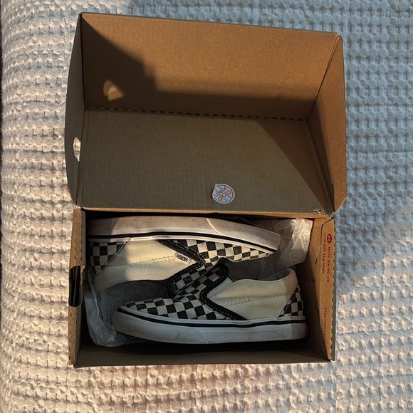 Vans Toddler Classic Slip-on V Checkerboard - sizer 8.5 - Picture 6 of 7